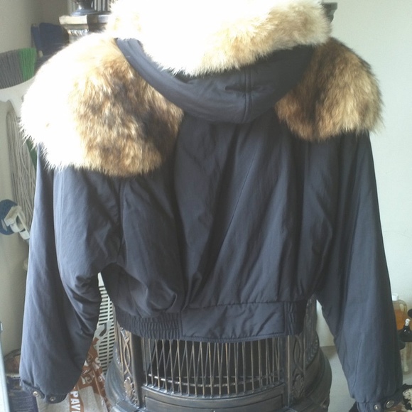 M. Miller Ski Hooded Fur Trim Jacket Coat - Picture 2 of 2